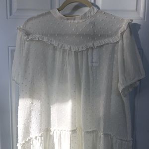 Anthropologie RO&DE white blouse